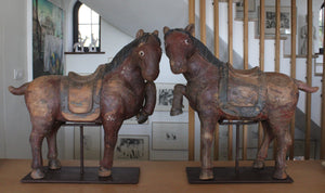 Pareja de Caballos Transición hacia la Dinastía Tang, s.VI-VII