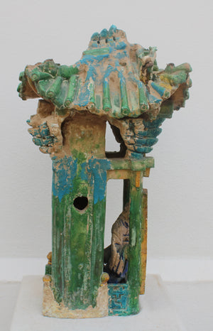 Pabellón funerario de cerámica vidriada 'Faua Sancai'