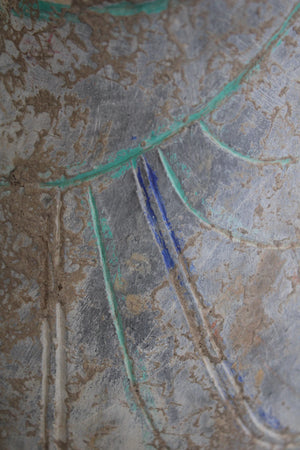 Buda Shakyamuni en piedra policromada, Dinastía Tang