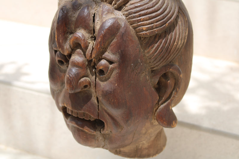 Cabeza de Lokapala de la Dinastía Tang