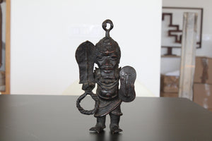 Escultura en bronce guerrero Benín