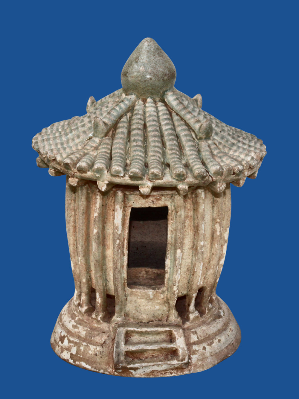 Maqueta de granero en cerámica Qingbai