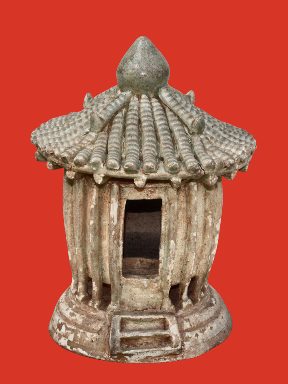 Maqueta de Granero de Cerámica Qingbai