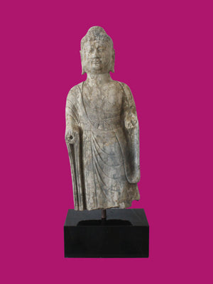 Talla de Buda en piedra de la dinastía Tang