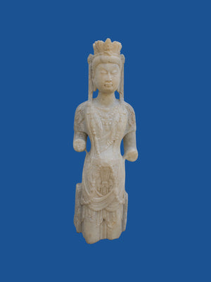 Escultura de Bodhisattva en Mármol