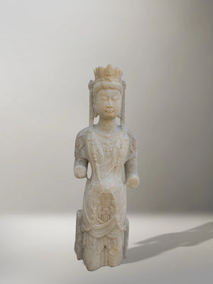 Escultura de Bodhisattva en Mármol
