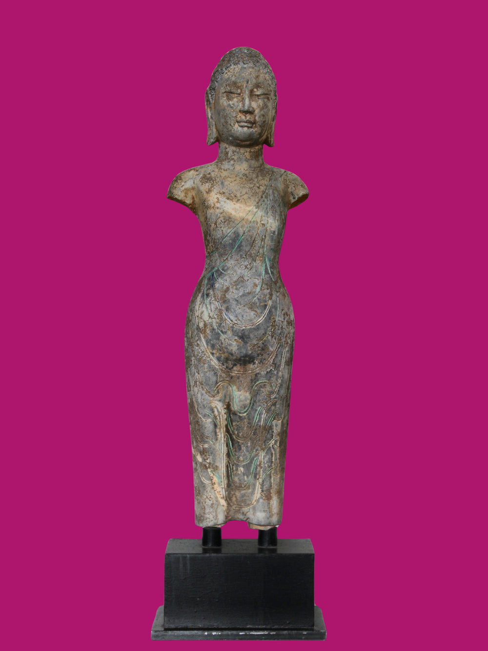 Buda Shakyamuni Tallado en Piedra - Dinastía Tang