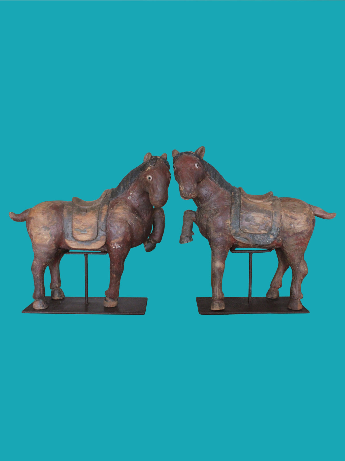 Pareja de Caballos Transición hacia la Dinastía Tang, s.VI-VII