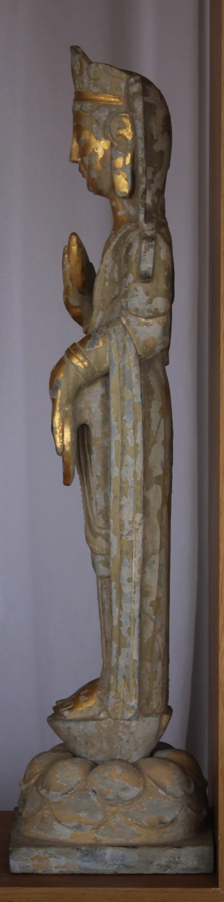 Buda y Bodhisattva en Piedra Tallada